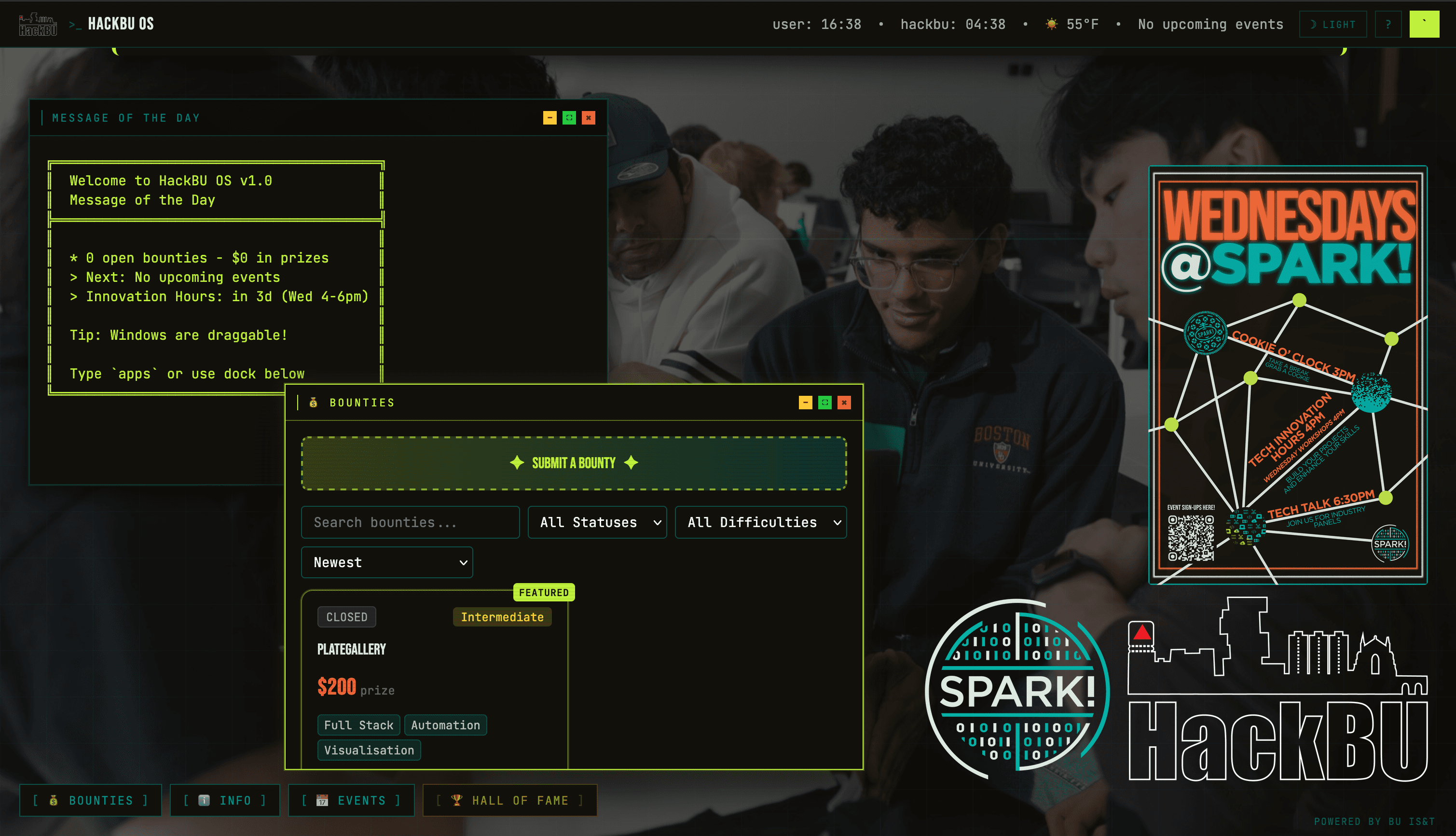 HackBU screenshot