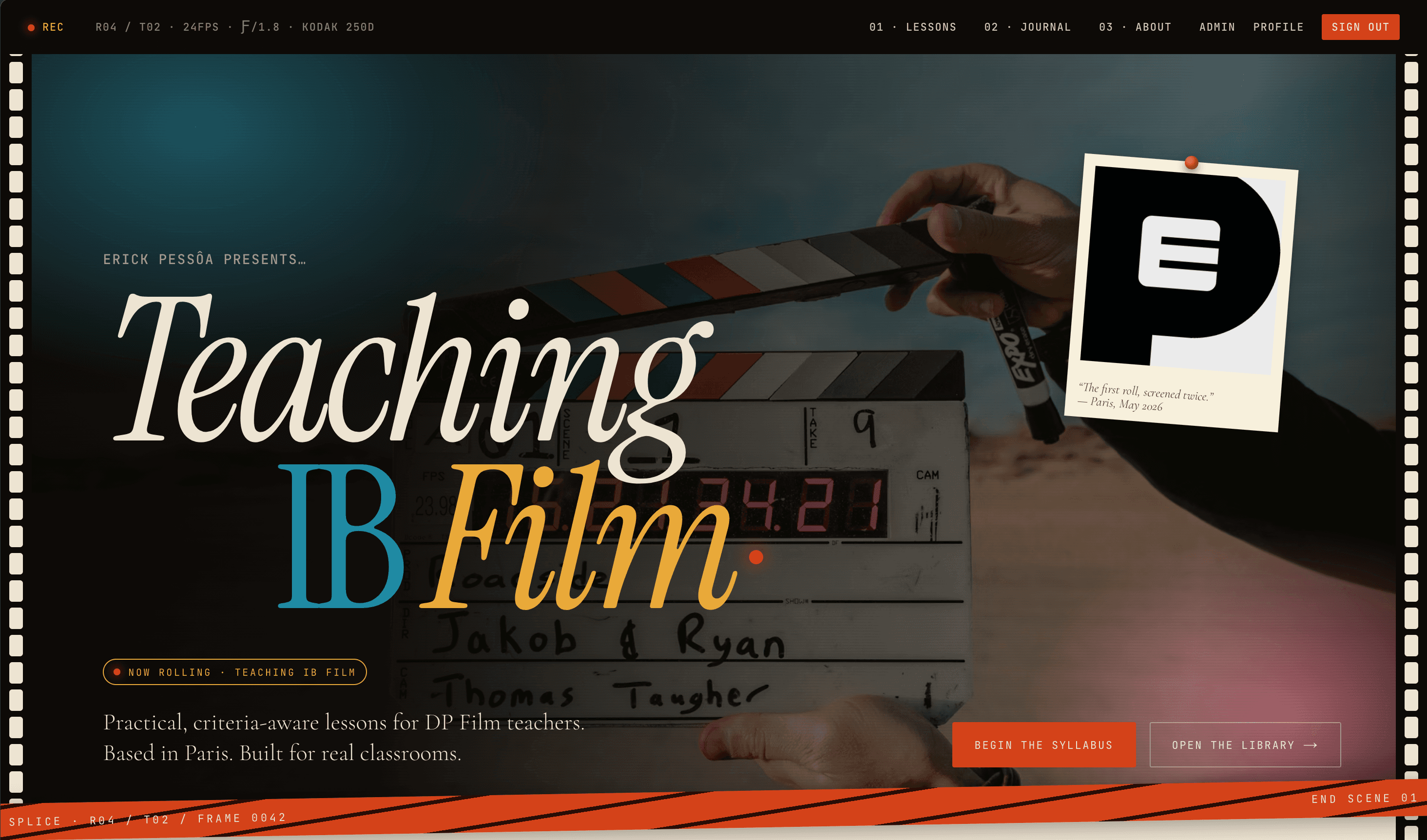 Teaching IB Film screenshot